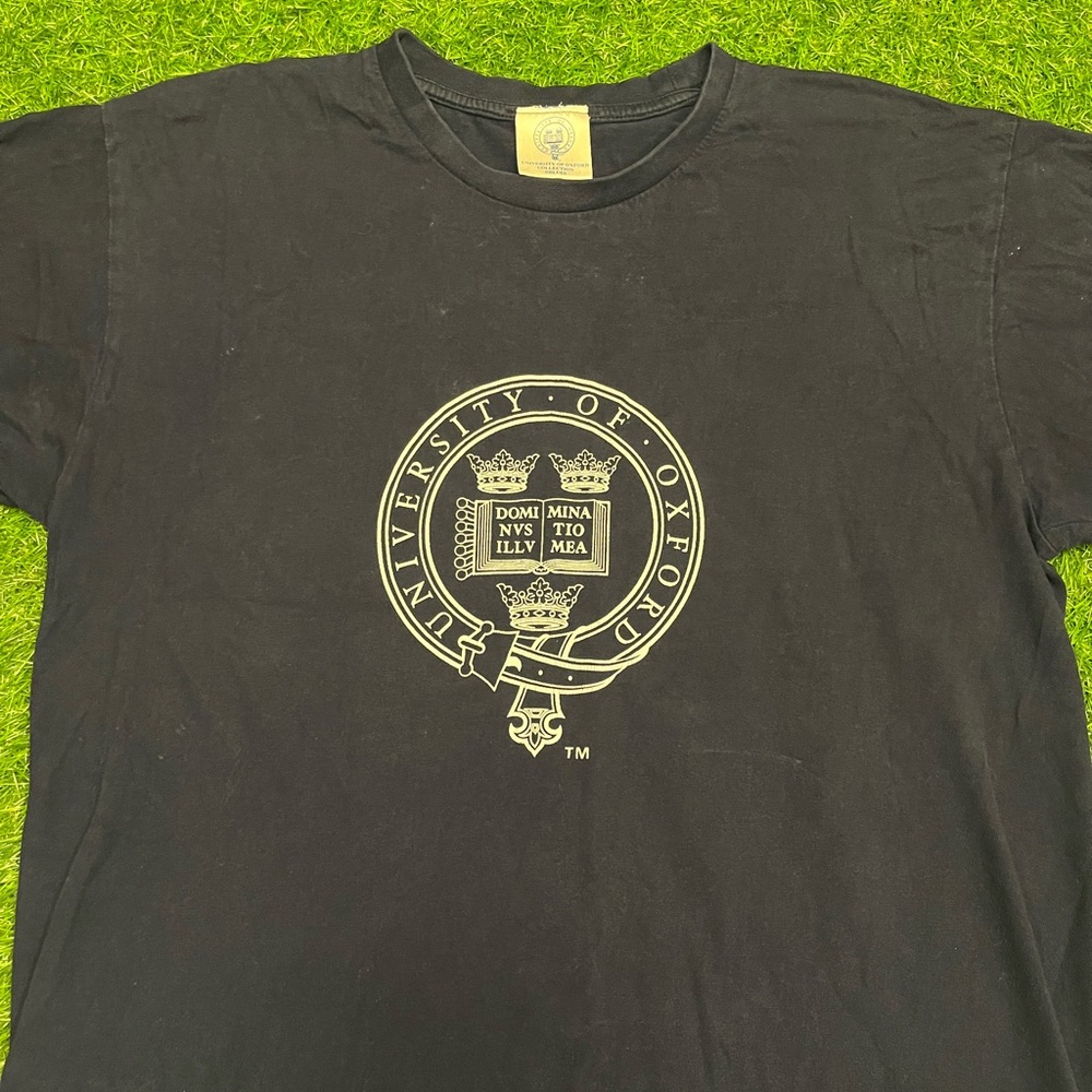 Vintage University of Oxford Officially Licensed Navy T-Shirt Size Medium